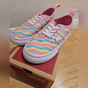 Vans wavy rainbow toddler size 9